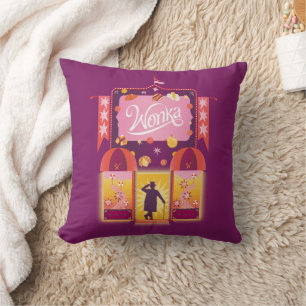 Wonka Candy Store Graphic Cushion
