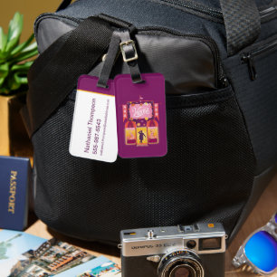 Wonka Candy Store Graphic Luggage Tag