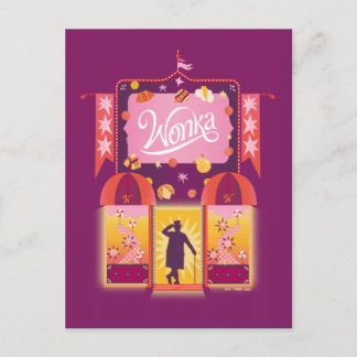 Wonka Candy Store Graphic Postcard