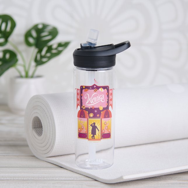 Wonka Candy Store Graphic Water Bottle (Yoga)