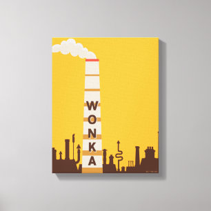 Wonka Factory Silhouette Canvas Print