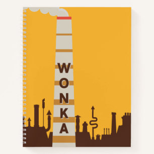Wonka Factory Silhouette Notebook