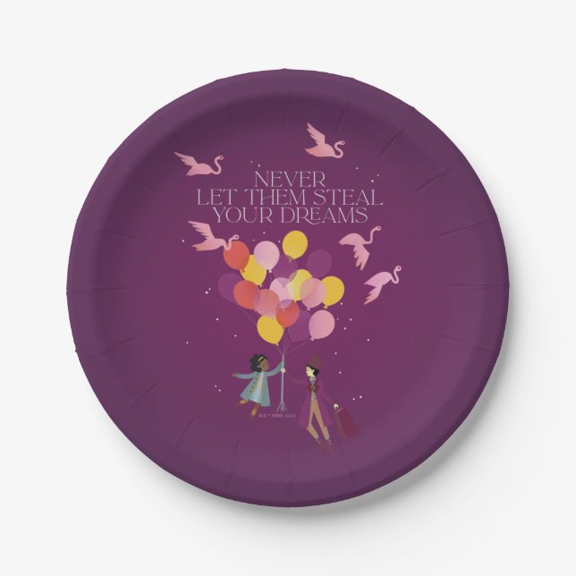 Wonka "Never Let Them Steal Your Dreams" Paper Plate (Front)