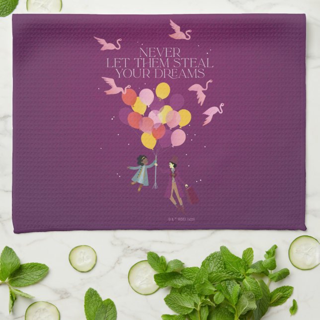 Wonka "Never Let Them Steal Your Dreams" Tea Towel (Folded)