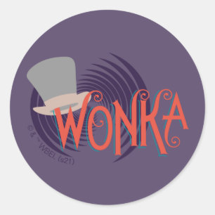 Wonka Spiral Logo Classic Round Sticker