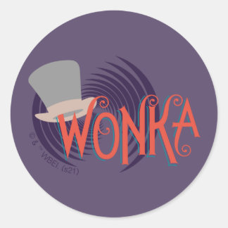 Wonka Spiral Logo Classic Round Sticker