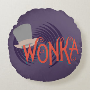 Wonka Spiral Logo Round Cushion