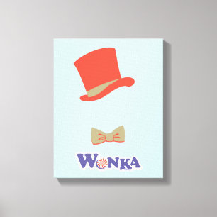 Wonka Top Hat & Bow Tie Canvas Print
