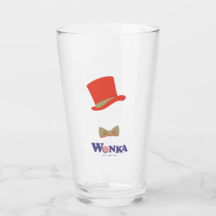 Wonka Top Hat & Bow Tie Glass