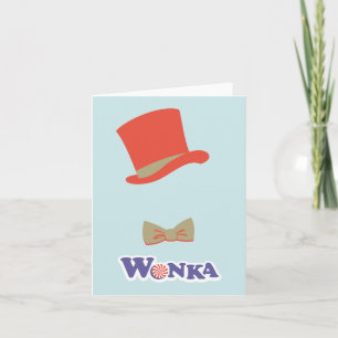 Wonka Top Hat & Bow Tie Note Card