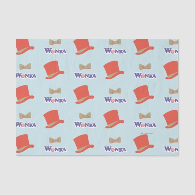 Wonka Top Hat & Bow Tie Tissue Paper (Front)
