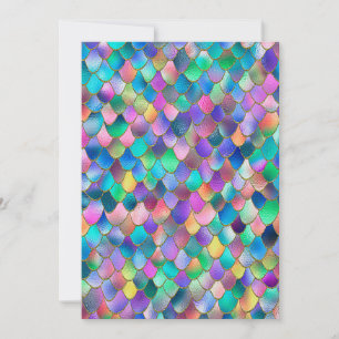 Wonky Rainbow Glitter Metal Mermaid Scales