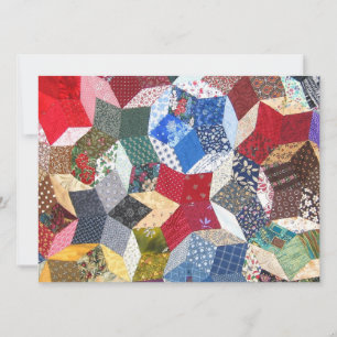 Wonky Star Quilt Invitation