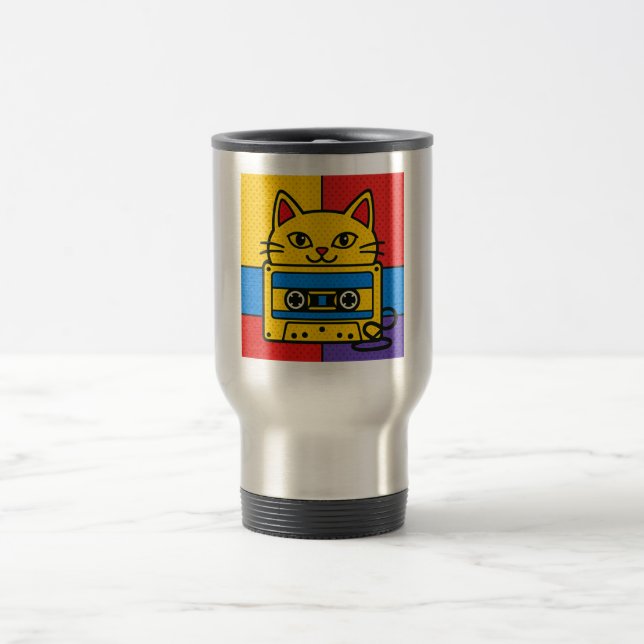 Wonky Zoo Catsette Mug  (Center)