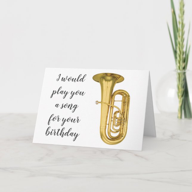 WON'T PLAY A SONG **40th BIRTHDAY CARD** Card (Front)