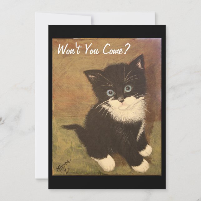 Won't You Come? Invitation (Front)