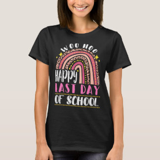 Woo Hoo Happy Last Day Of School  Fun Teacher Stud T-Shirt