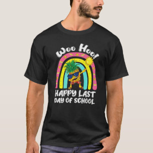 Woo Hoo Happy Last Day School Tropical Ananas Kids T-Shirt