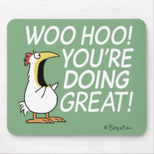 WOO HOO! Sandra Boynton chicken Mouse Mat