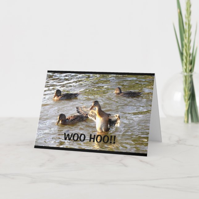 WOO HOO!! So Happy For You! Card (Front)