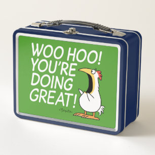 WOO HOO! YOU'RE DOING GREAT! Sandra Boynton Metal Lunch Box