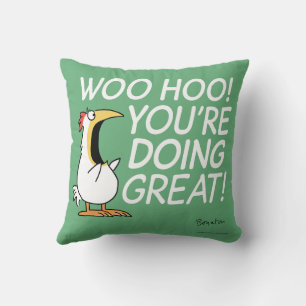 WOO HOO! YOU'RE DOING GREAT! Sandra Boynton Pillow