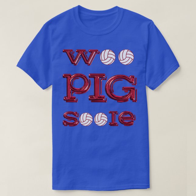 Woo Pig Volleyballs T-Shirt (Design Front)