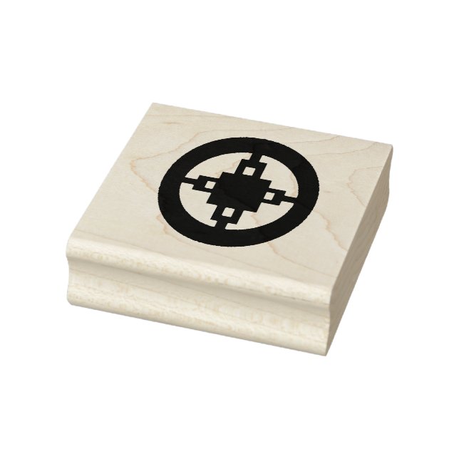 Wood Adinkra (Intelligence) Rubber Stamp (Stamp)