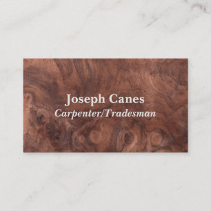 Wood and Knot Grained Business Card