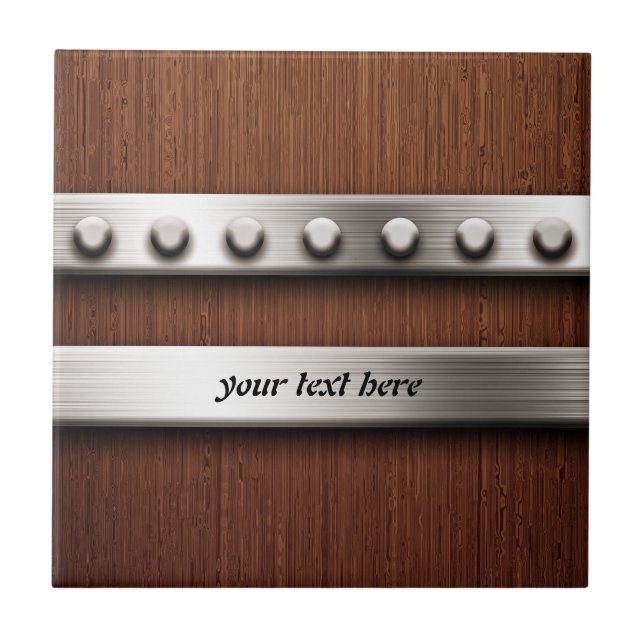 Wood and Metal Tile (Front)
