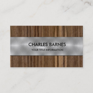 Wood and Steel Business Card