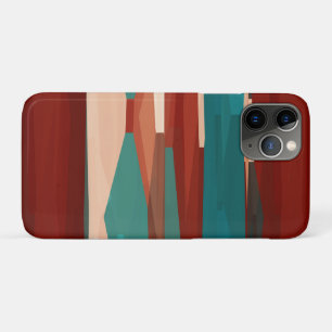 Wood and Turquoise iPhone 11 Pro Case
