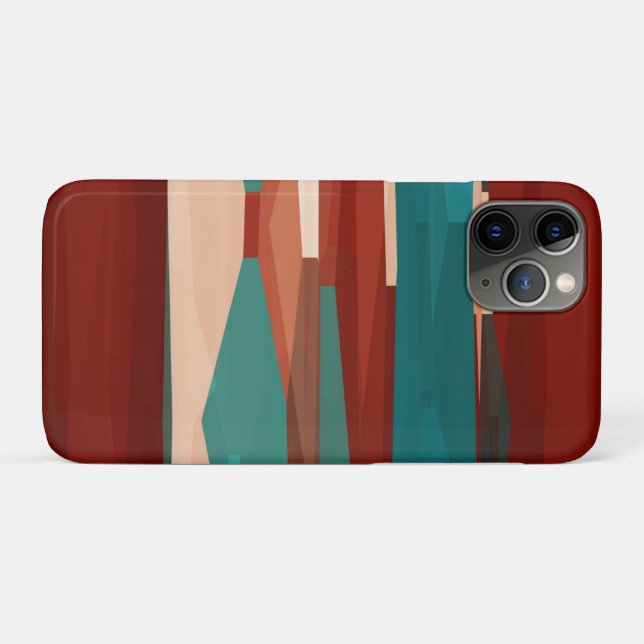 Wood and Turquoise Case-Mate iPhone Case (Back (Horizontal))