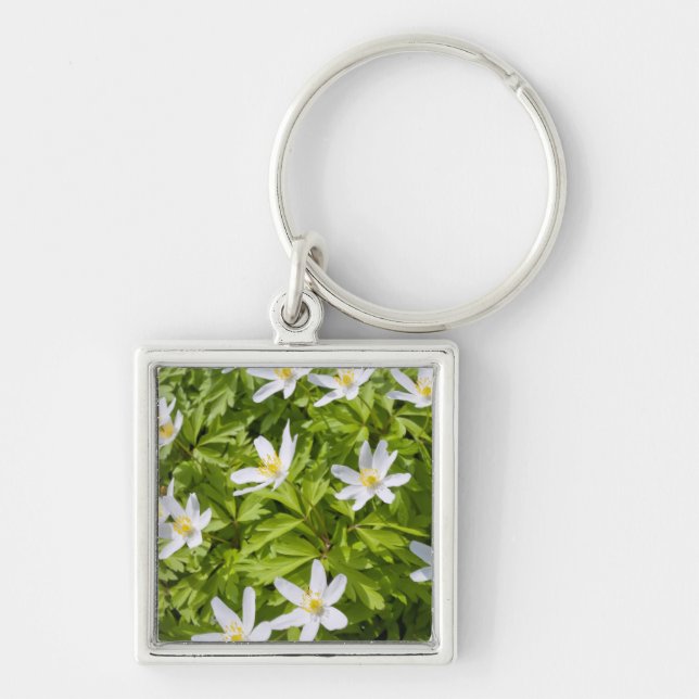 Wood Anemone Key Ring (Front)