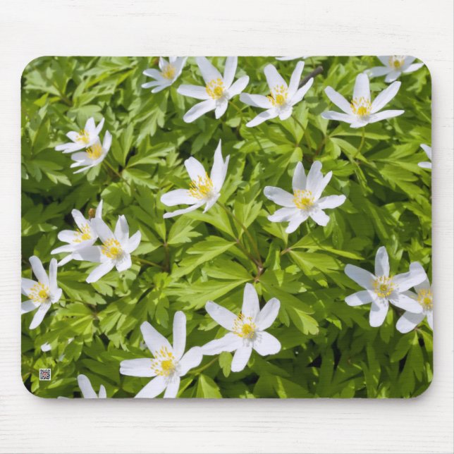 Wood Anemone Mouse Mat (Front)
