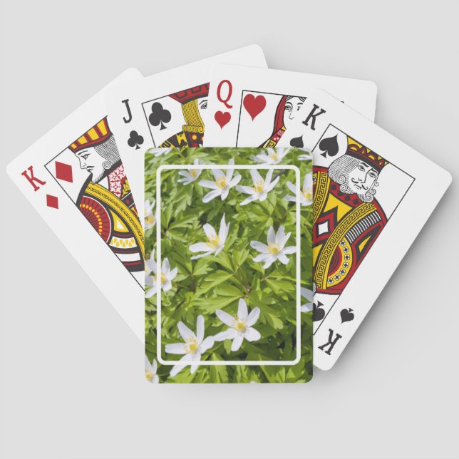 Wood Anemone Playing Cards (Back)