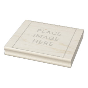 Wood Art Rubber Stamp 4" x 5"