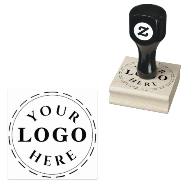 Wood Art Rubber Stamp –Personalised Logo or Design (Stamped)