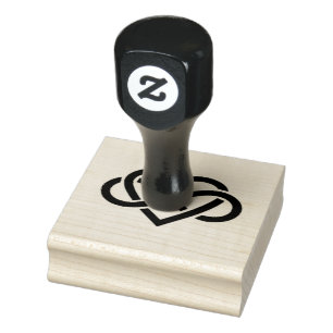 Wood Art Stamps/Infinity Heart Rubber Stamp