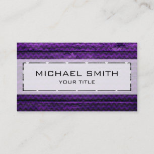 Wood aztec chevron pattern #2 business card