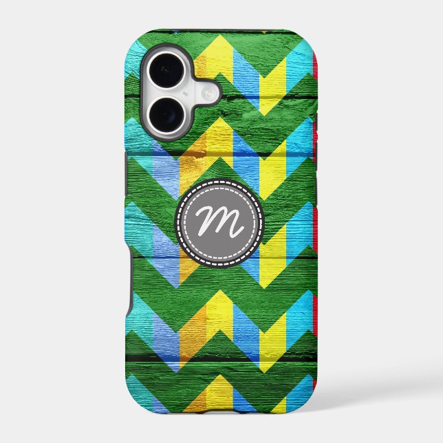 Wood aztec chevron zigzag pattern #3 (Back)