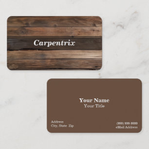 Wood Background Business Card