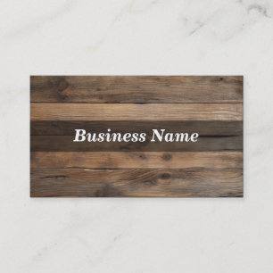 Wood Background Business Card