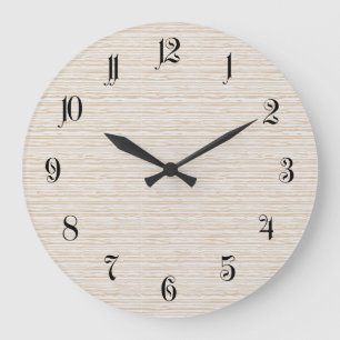 Wood background large clock