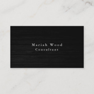 Wood Background Professional Grey White Modern Business Card