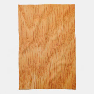 Wood Background - Smooth Bamboo Grain Customised Tea Towel