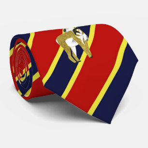 Wood Badge Antelope Striped Dress Tie