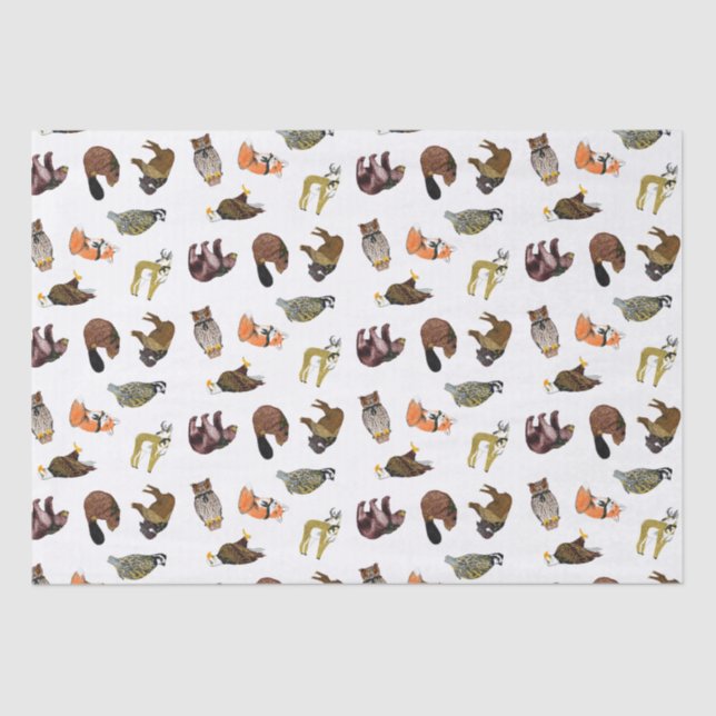 Wood Badge Critter Tissue Paper (Front)