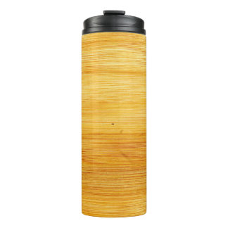 Wood bamboo background texture thermal tumbler