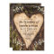 Wood Bark Baby Breath Heart Rustic Wedding